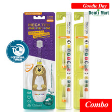 將圖片載入圖庫檢視器 套裝Mega Ten 360兒童聲波電動牙刷 獅子