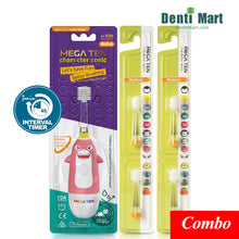 將圖片載入圖庫檢視器 套裝Mega Ten 360兒童聲波電動牙刷 鯊魚