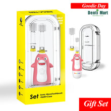 將圖片載入圖庫檢視器 禮品套裝Mega Ten 360兒童聲波電動牙刷 鯊魚