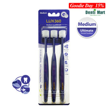 將圖片載入圖庫檢視器 LUX360 中軟毛牙刷 3支裝