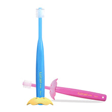 Load image into Gallery viewer, LUX360 Step2 Kid Toothbrush (w Protector) 2-4 Years Reddish
