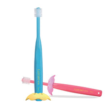 Load image into Gallery viewer, LUX360 Step1 Kid Toothbrush (w Protector) 4-24 Months Lime
