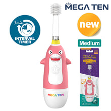 Load image into Gallery viewer, Mega Ten 360 Character Kids Sonic Toothbrush Shark
