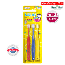 Load image into Gallery viewer, LUX360 Step3 Kid Toothbrush 5-12 Years 3-Piece
