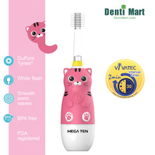 Load image into Gallery viewer, Mega Ten 360 Character Kids Sonic Toothbrush Cat
