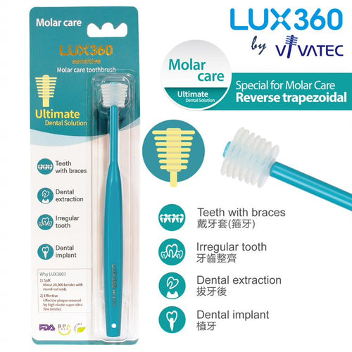 LUX360 Molar Care Toothbrush for Adult